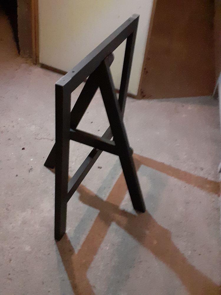 2 tr�teaux de marque AAA, design 1980, noirs 300 Martigues (13)