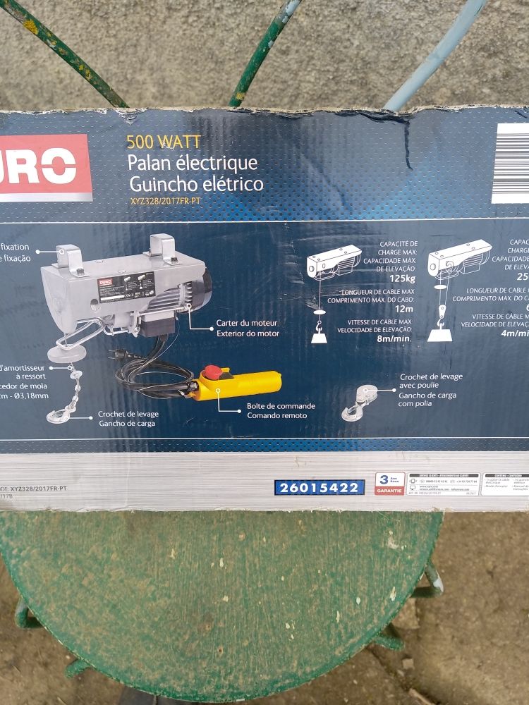 treuil �lectrique 50 Pr�cy-sur-Vrin (89)