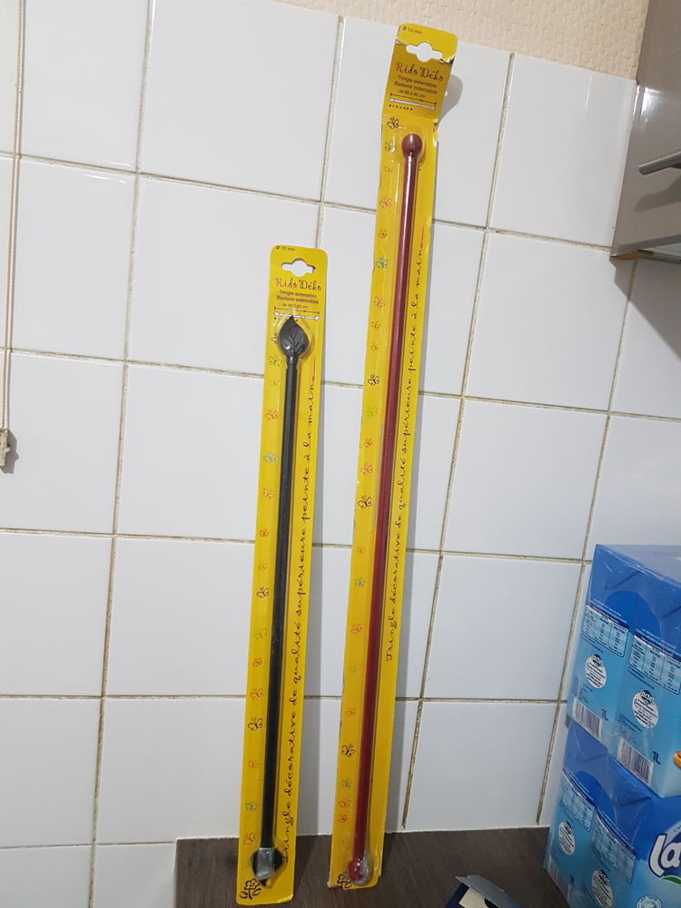 Tringle extensible 40 a 60cm noir ou rouge 60 � 80 cm orange 2 Quetigny (21)