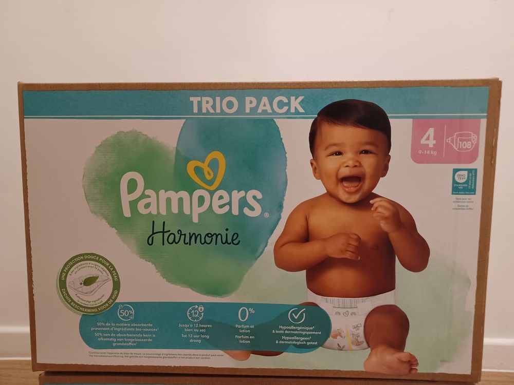 Triopack Couches PAMPERS Baby -dry et Harmonie Couche NEUVE
38 Corbeil-Essonnes (91)