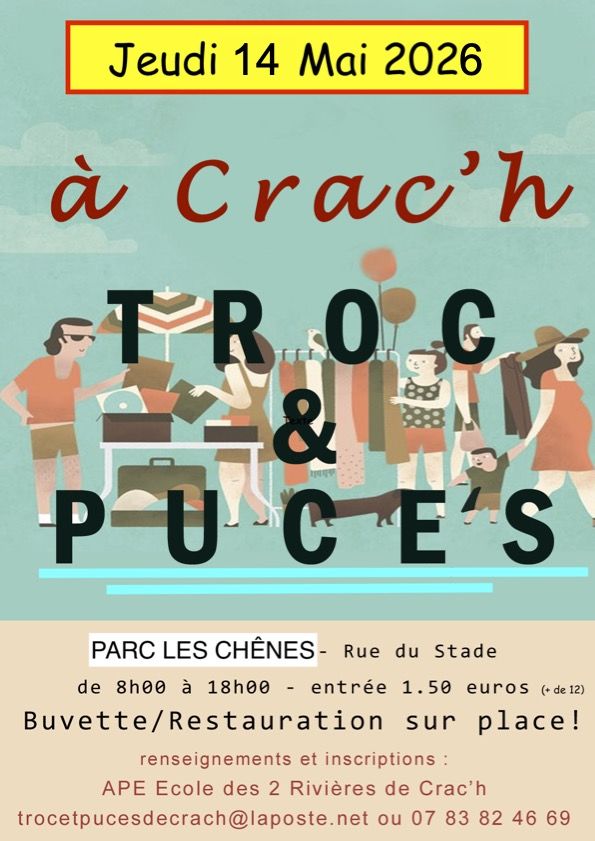 Troc et puces APE Ecole des 2-Rivières 0 Crach (56)