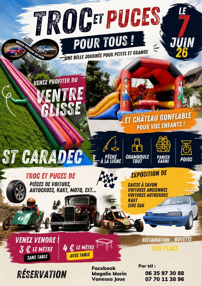 ? TROC ET PUCES &Agrave; SAINT-CARADEC ? LE 7 JUIN 2026 !
0 Saint-Caradec (22)