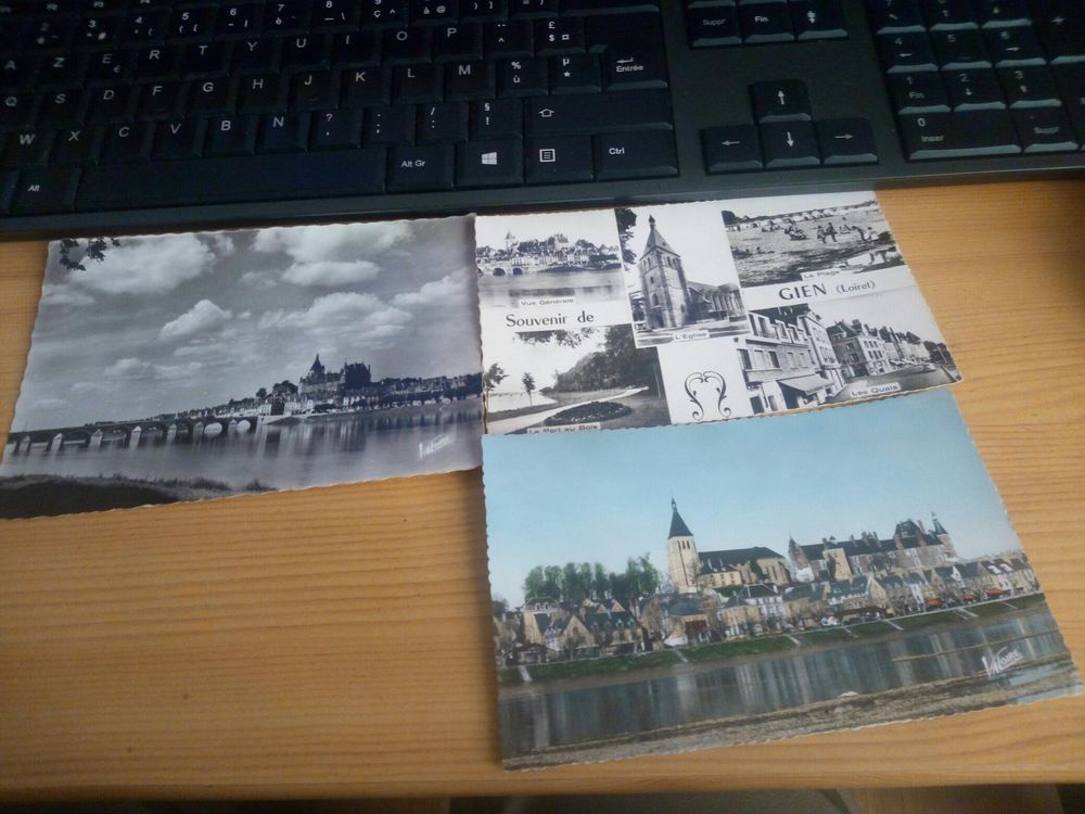 LOT TROIS CARTES POSTALES  DE GIEN 8 Levainville (28)