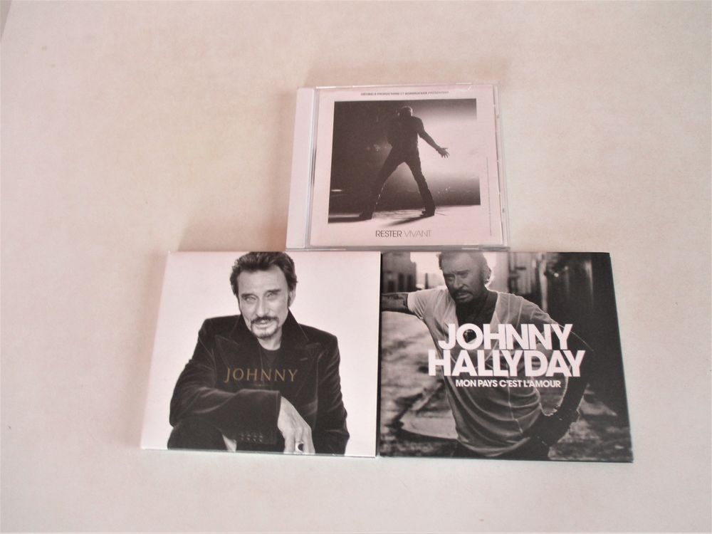 Lot de trois CDS de &quot; Johnny HALLYDAY &quot; DVD et blu-ray