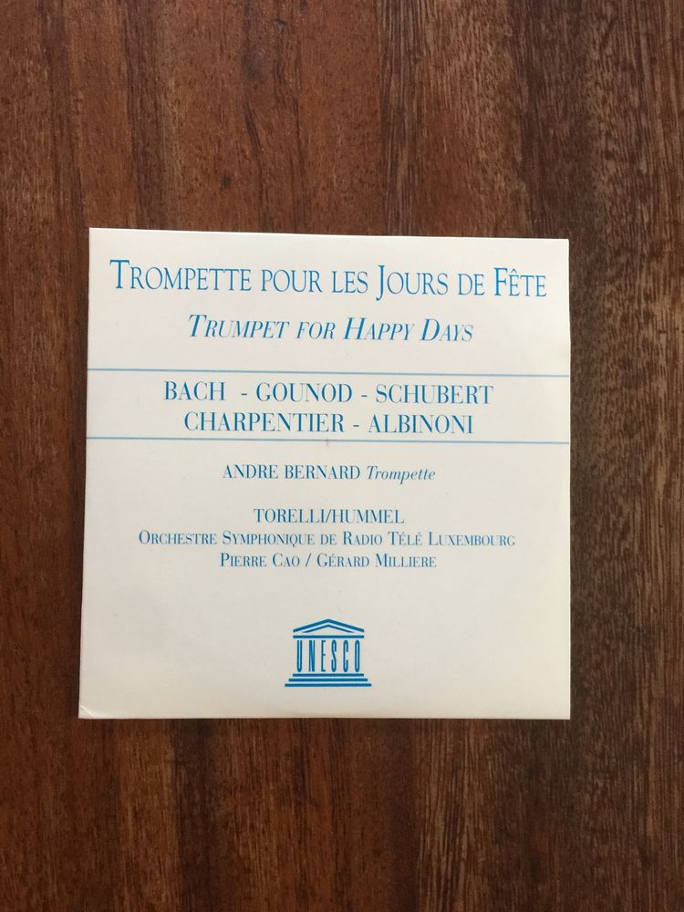 CD Trompette pour les jours de f�te - Unesco 3 Saleilles (66)