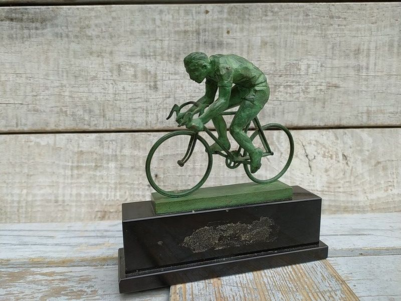Troph�e Cyclisme Cycliste V�lo Course Bronze Fraisse Demey 160 Loches (37)