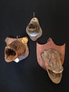 Lot Troph�es de p�che sur �cusson en bois 50 Ray-sur-Sa�ne (70)