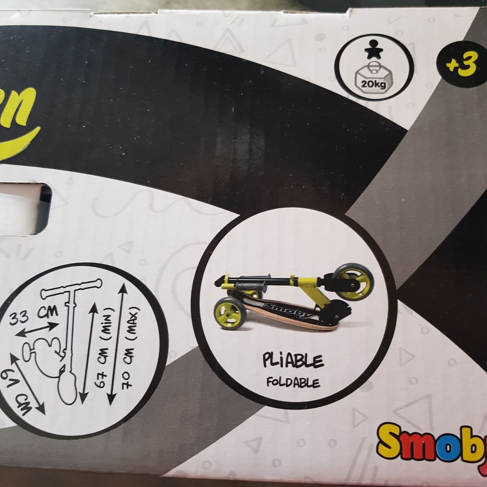 Trotinette 3 roues Smoby pliable 35 Essey-l�s-Nancy (54)
