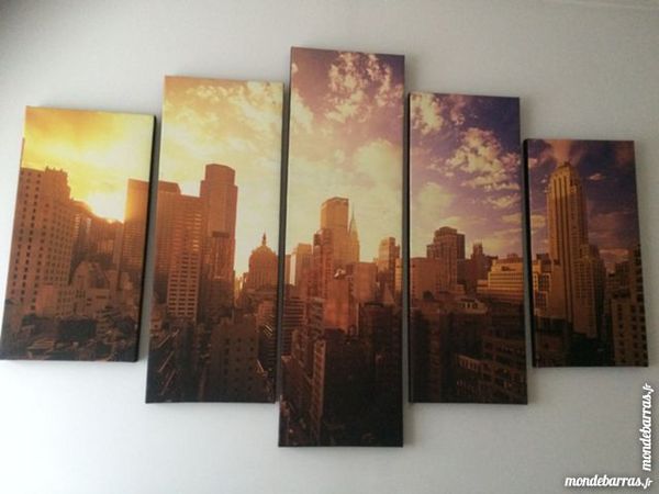 tryptique tableau toile New York 25 Nanterre (92)