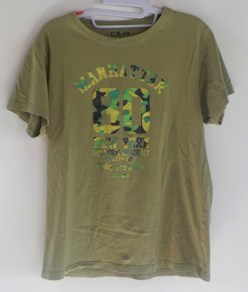 TSHIRT C&JO KAKI + INSCRIPTIONS SUR LE DEVANT TAILLE M 5 Bubry (56)