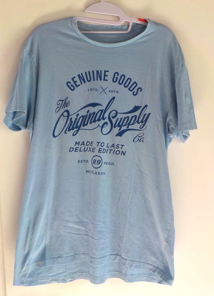 TSHIRT PRIMARK BLEU AVEC INSCRIPTIONS TAILLE L 5 Bubry (56)