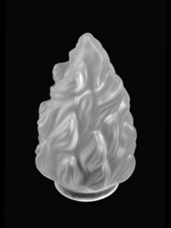 Tulipe flamme empire pate de verre press�e art d�co vintage 45 Marseille 13 (13)