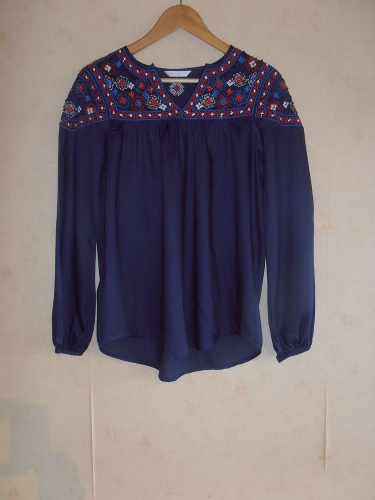 Tunique bleue perl�e 20 Tours (37)