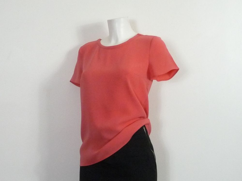 Top/ Tunique/ Tee Shirt Mi Long Orange Corail- Hugo Boss 30 Paris 15 (75)
