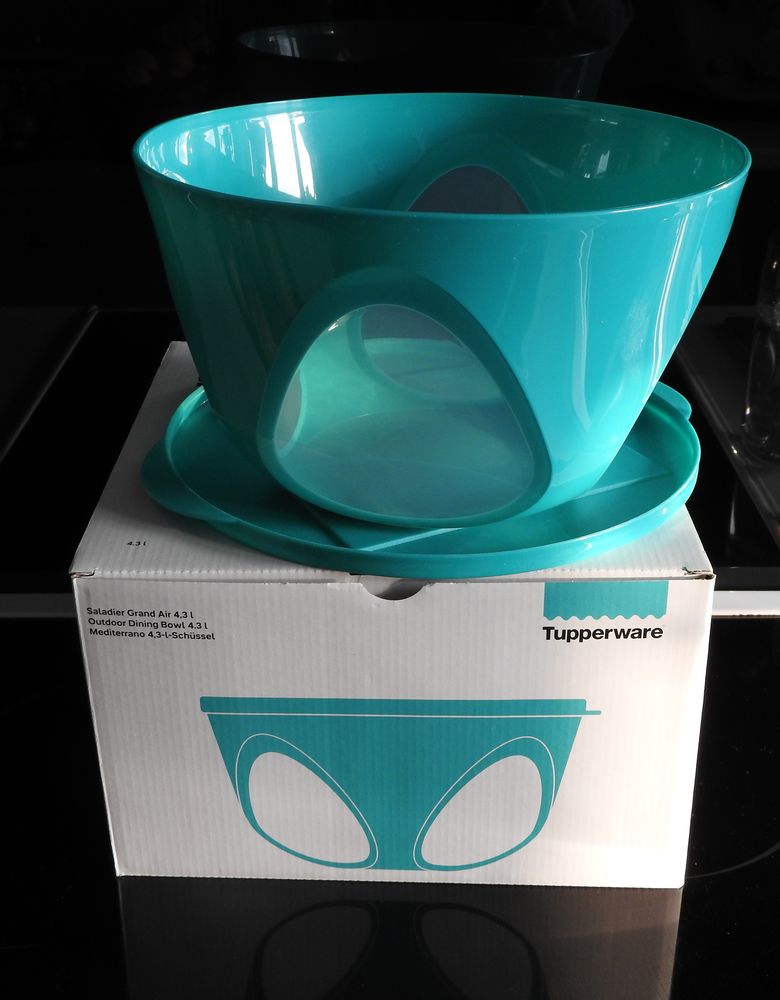 Saladier Tupperware Élégance 4,6 Litres - Plastique Orange Occasion