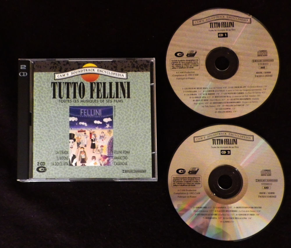 2 CD - TUTTO FELLINI - Musiques de films 5 Ribeauvill� (68)