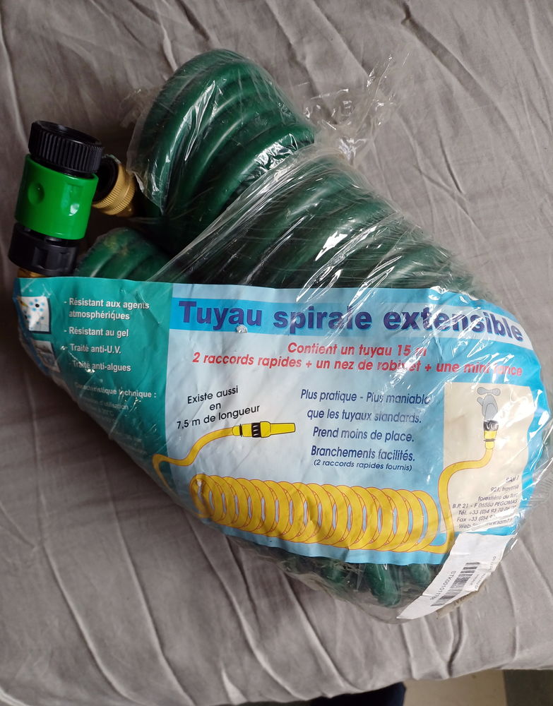Tuyau d'arrosage spirale extensible 15 m 25 Tours (37)