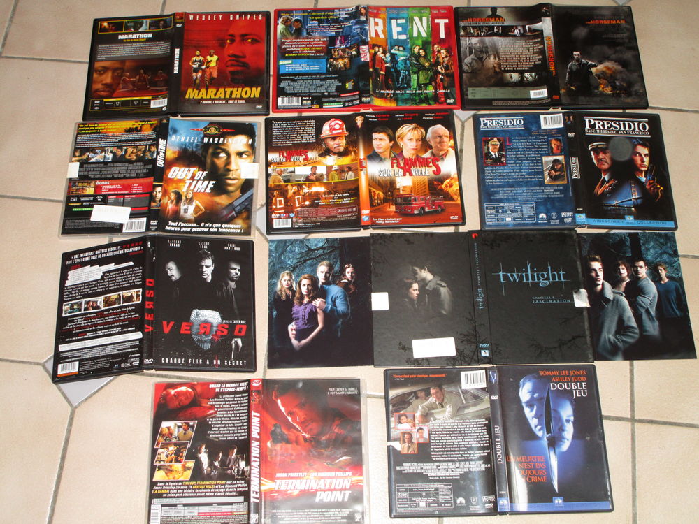 LOT    10  DVD TWILIGHT--DOUBLE JEU-PRESIDIO-VERSO-HORSEMAN  10 Villepinte (93)