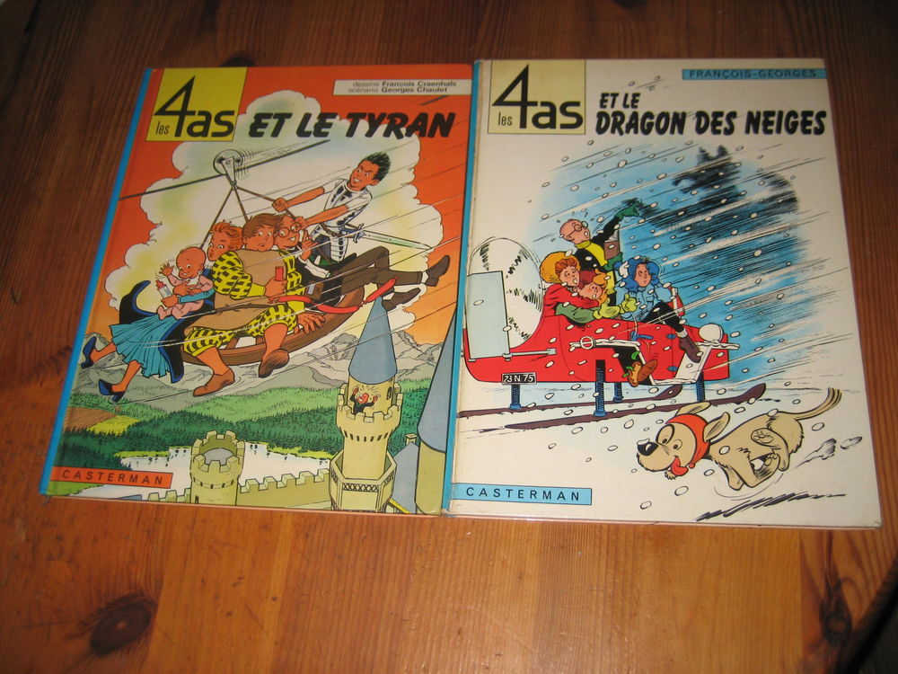 lot 2 bd LES 4 AS le tyran + le dragon des mers. casterman 12 C�zy (89)