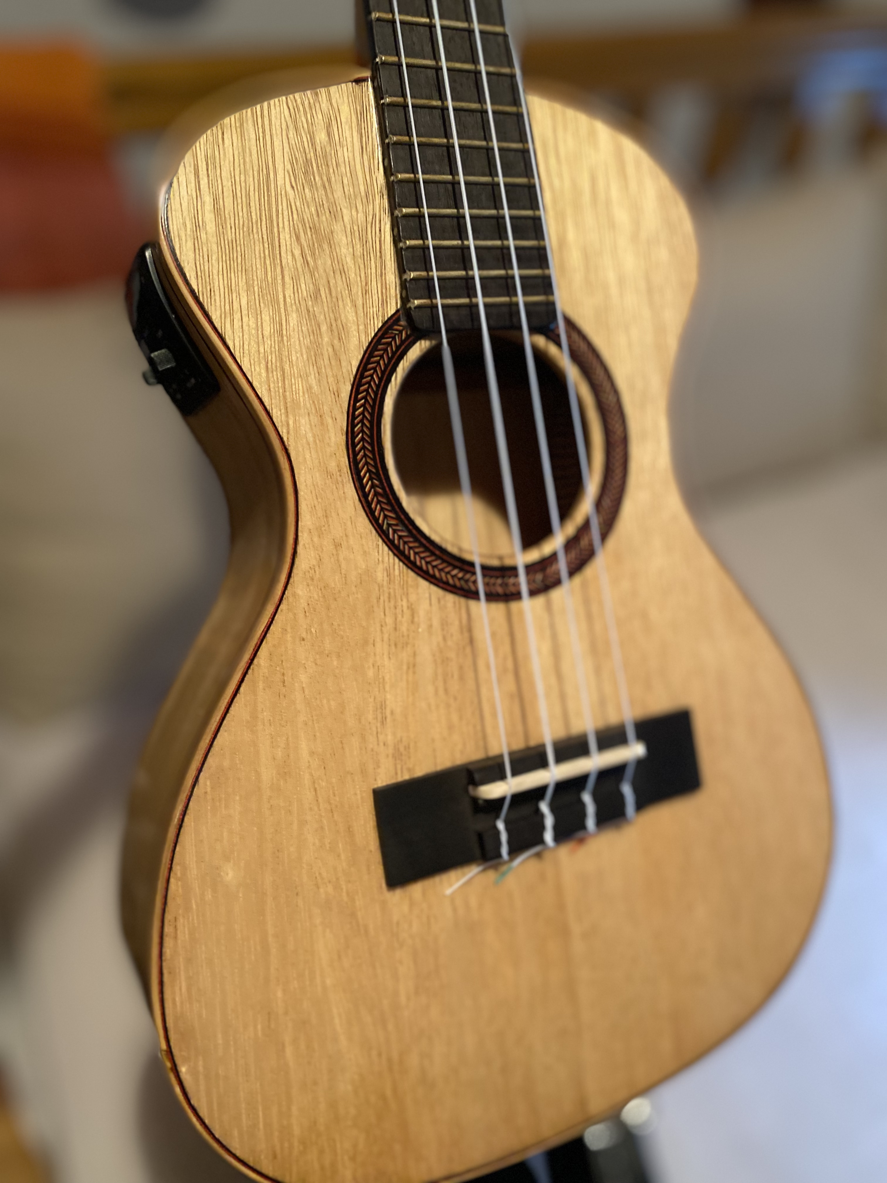 Ukulélé de luthier ténor électroacoustique  1100 Sallebœuf (33)