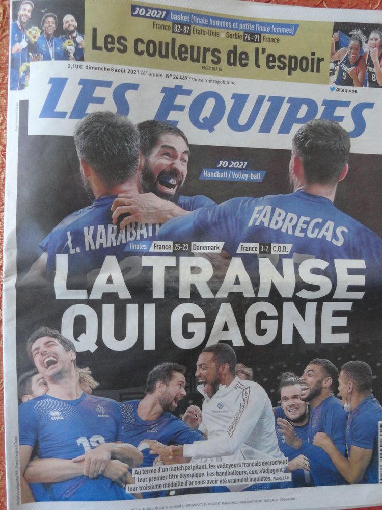   UNES   du Journal L'EQUIPE 0 Mulhouse (68)