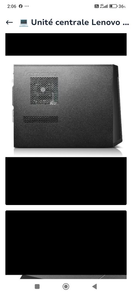 Unit� centrale Lenovo (�cran, souris et clavier filaire.) 80 Mantes-la-Jolie (78)