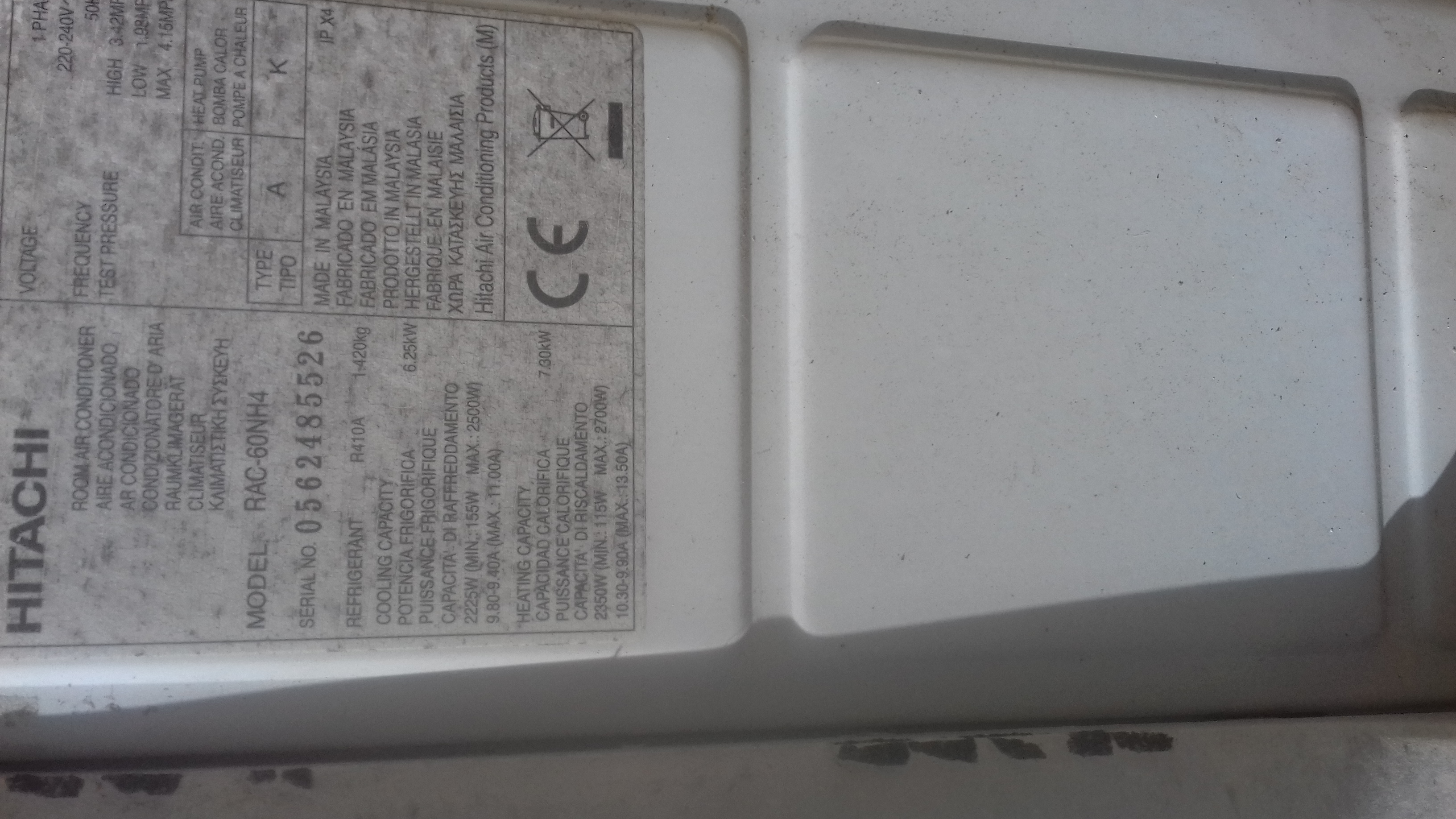 Unit� ext�rieure de climatisation pr�-charg�e HITACHI
200 Sept�mes-les-Vallons (13)