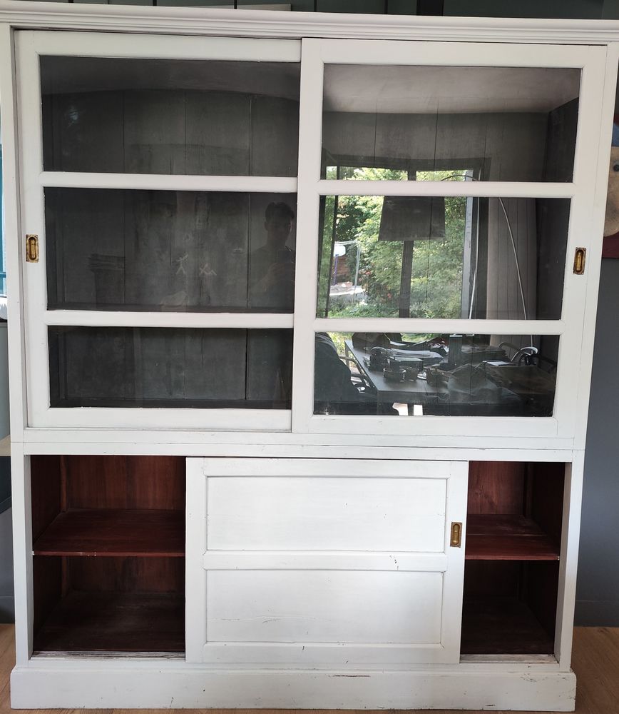 vaisselier bois exotique double portes coulissantes 550 Rueil-Malmaison (92)