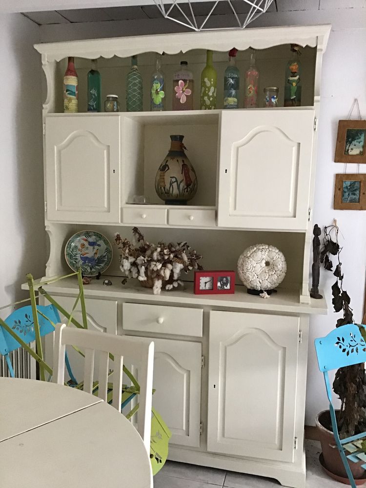 Vaisselier pin massif Pin en blanc 70 S�gus (65)