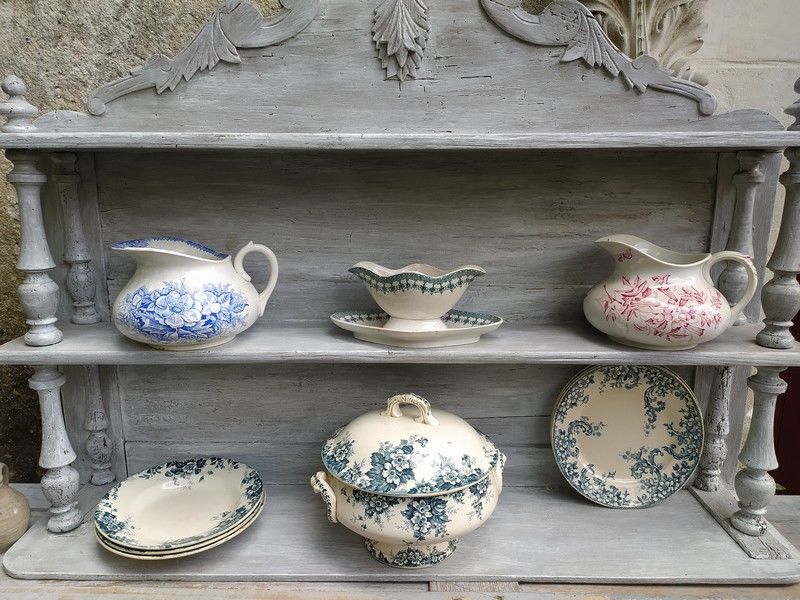  Vaisselle Fa�ence Terre de Fer Broc Soupi�re Assiettes 1 Loches (37)