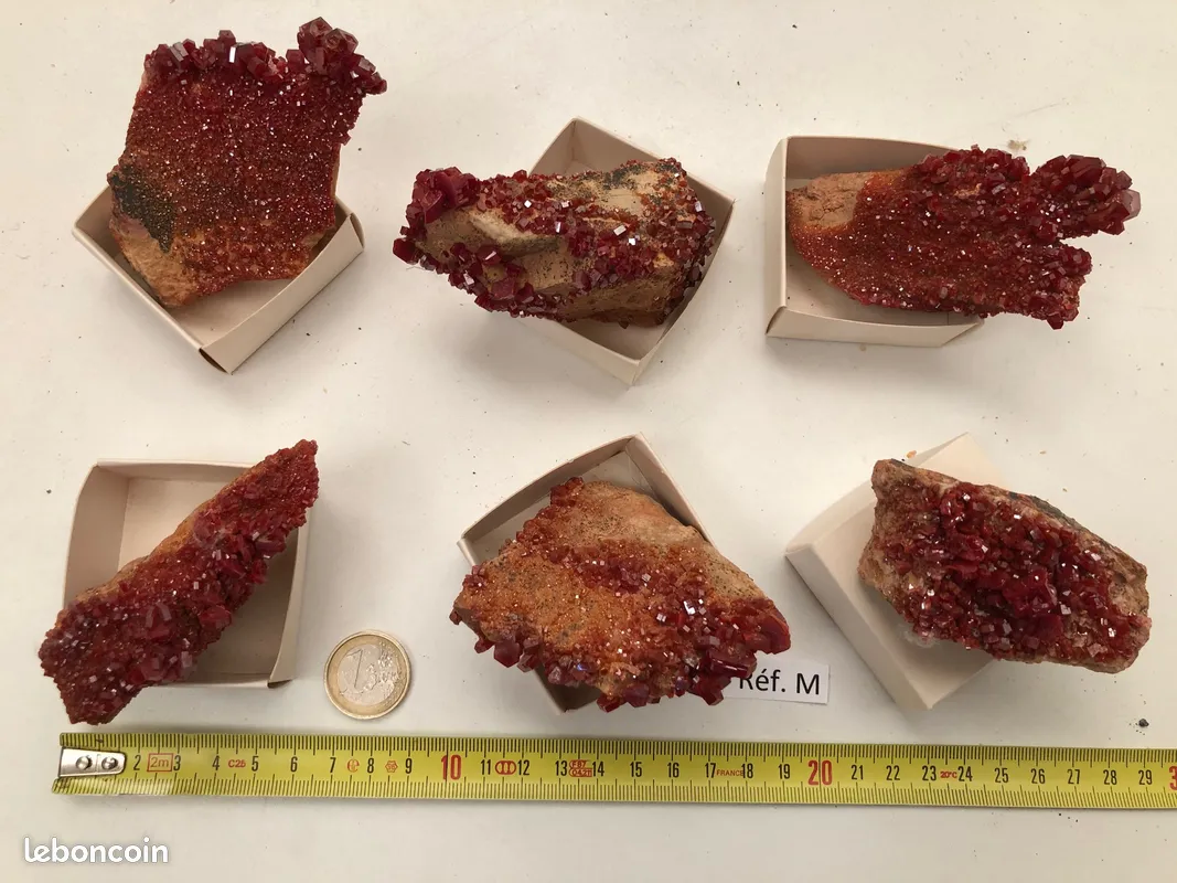 Vanadinites - lot  de min�raux de collection 300 Saint-M�dard (16)