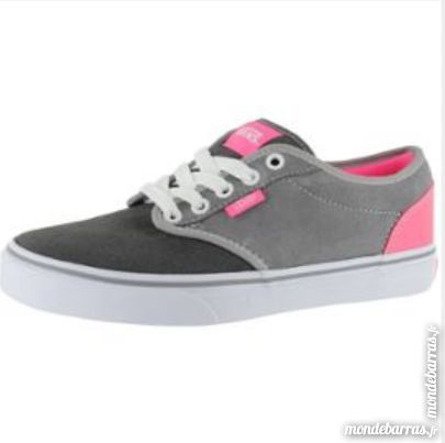 chaussure vans rose et grise