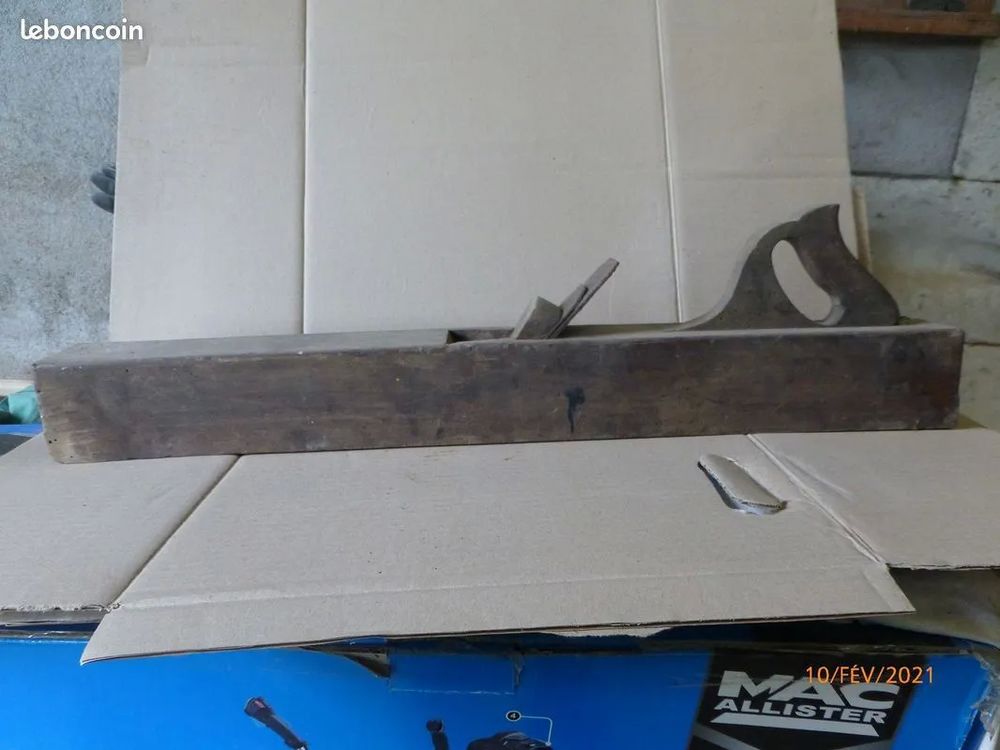 Varlope rabot de menuisier ancien 10 Soullans (85)