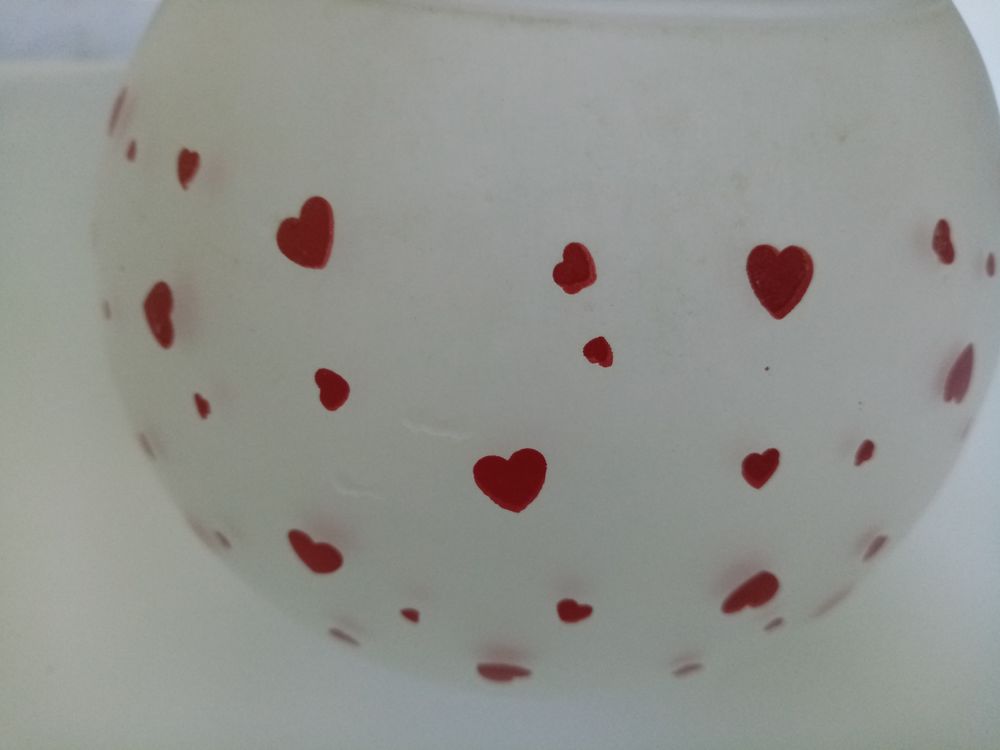 POT VASE AVEC PETITS COEURS VINTAGE 10 Le Mans (72)