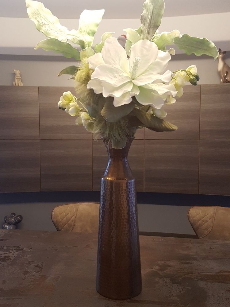Vase + bouquet de fleurs 125 Vichy (03)