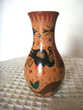 Vase céramique beige oiseaux condor artisanat collection 18 Thizy (69)