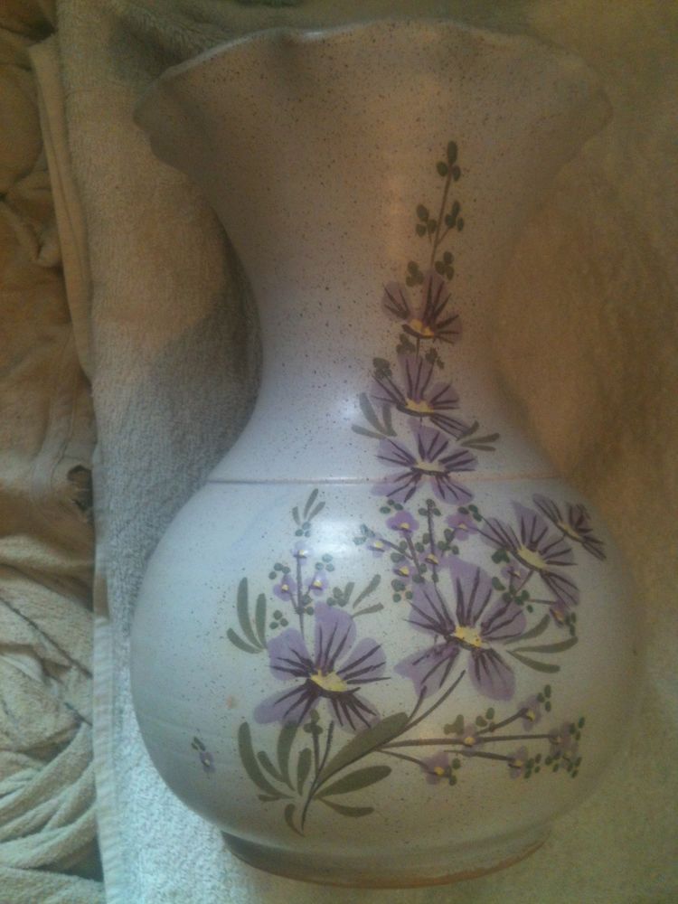 Vase c�ramique style gr�s gris bleu 80 Rouen (76)