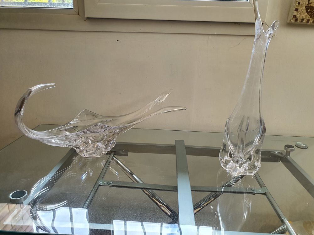 VASE - CORBEILLE  FRUITS - VASE  � GOULOT (Styl� fin) 17 Blanzat (63)