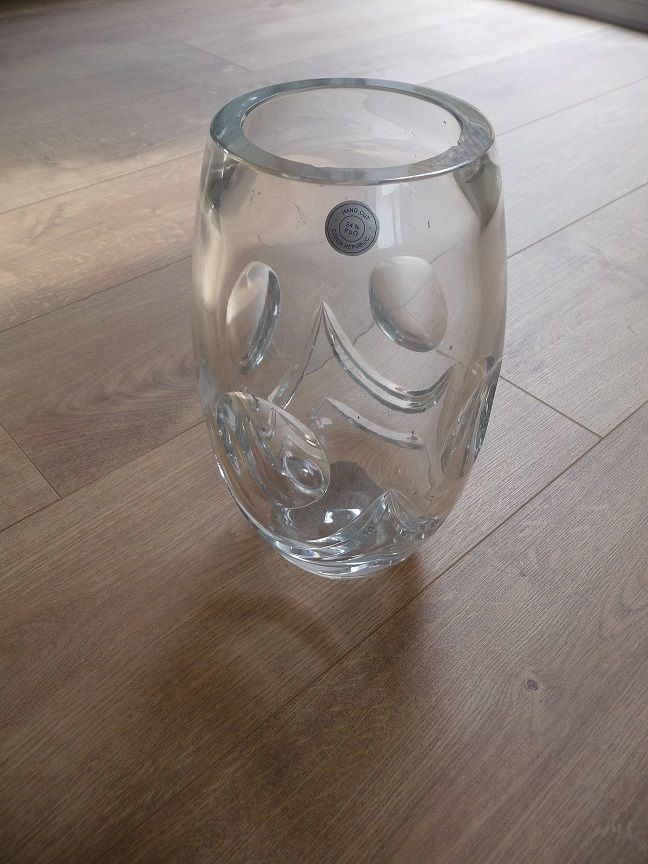 Vase en cristal motif ronds & vagues 40 Celles-sur-Belle (79)