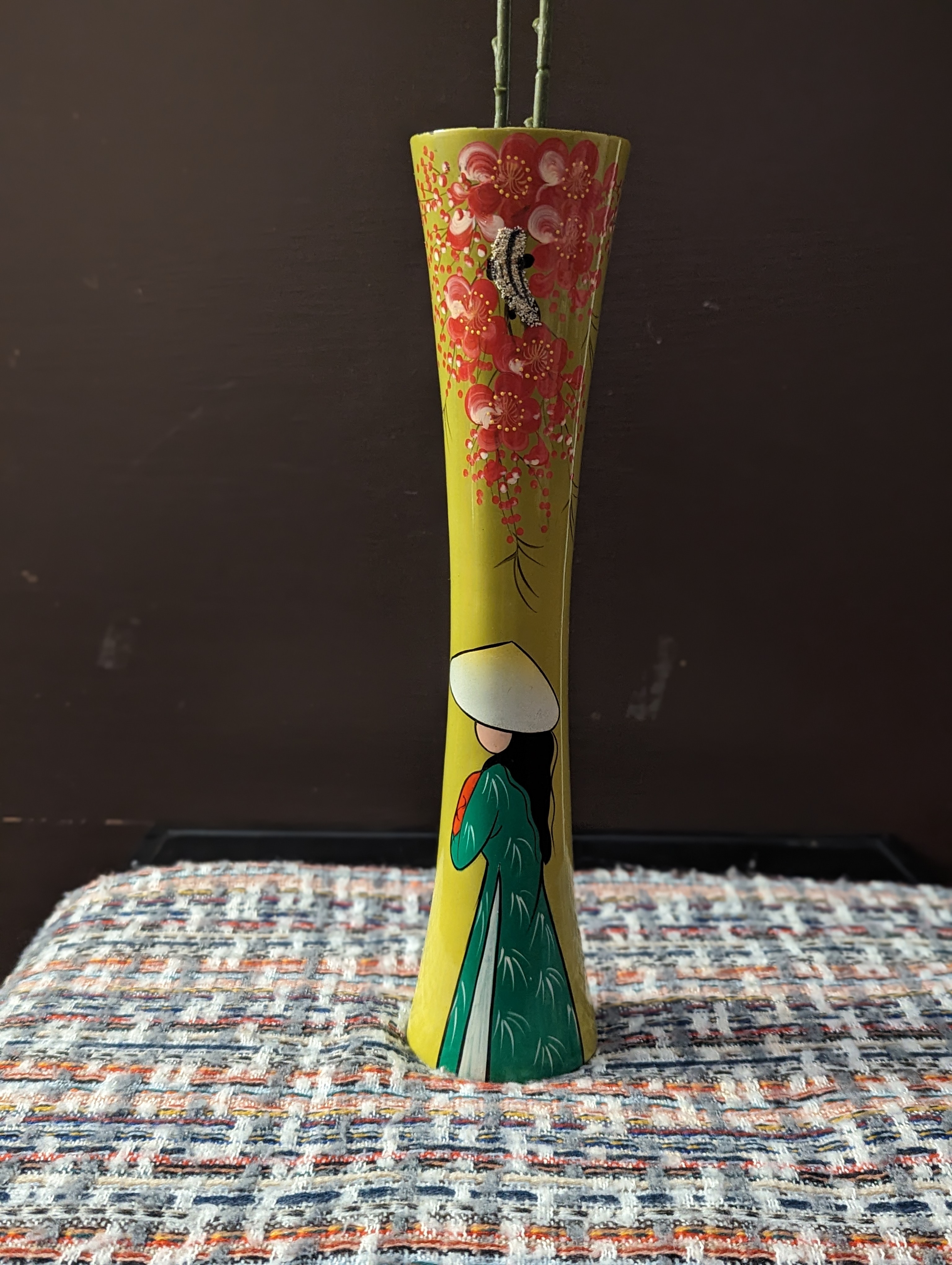 Vase �lanc� en c�ramique peint � la main 15 Strasbourg (67)