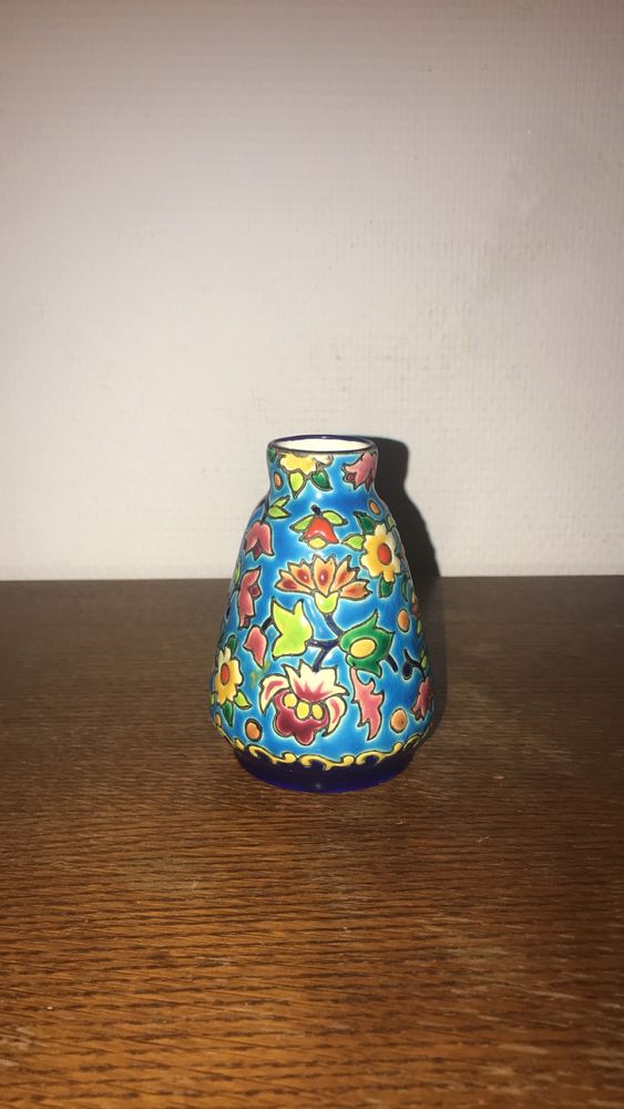 Vase en �maux de longwy 80 Longwy (54)