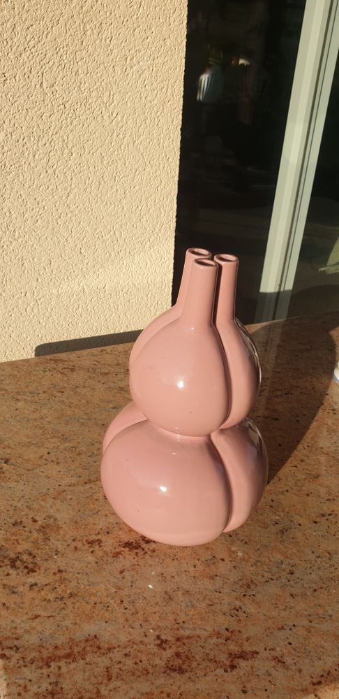 Vase a fleuri pour 3 tiges roses. 20 Paris 12 (75)