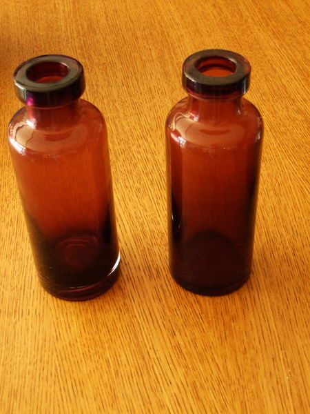 Vase forme bouteille, soufflé main, couleur dégradée 0 Nantes (44)