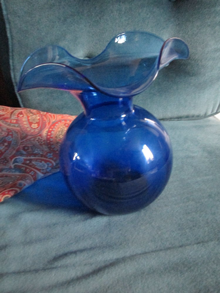 Vase Lancel bleu 50 Herblay (95)