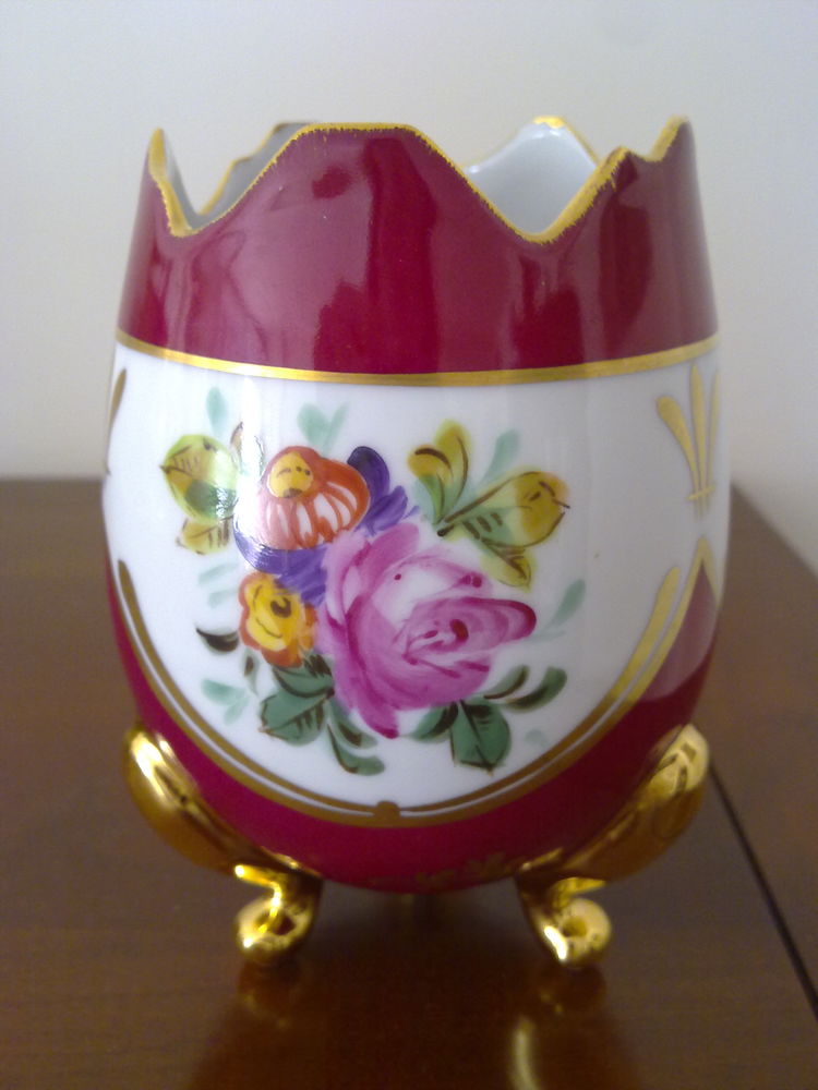 vase oeuf porcelaine limoges CID vintage 40 Clichy (92)