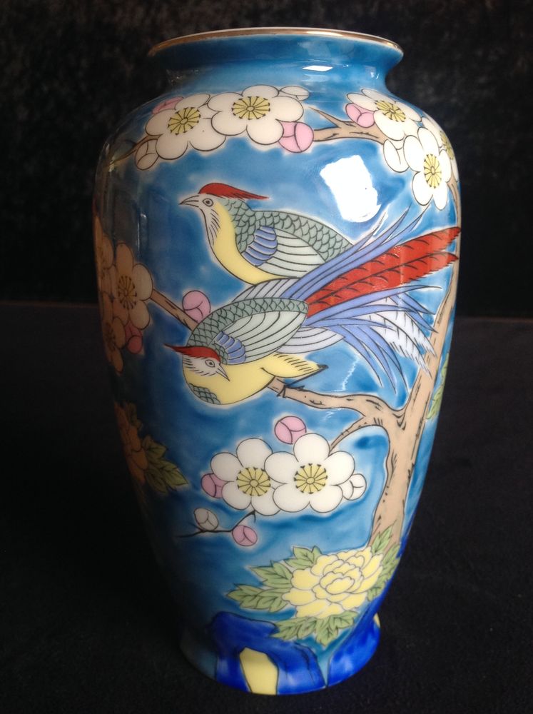 VASE EN PORCELAINE DE CHINE PEINT MAIN SIGN� Envoi Possible 89 Tr�gunc (29)