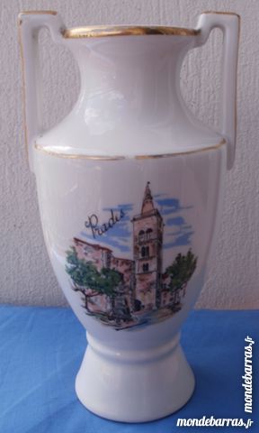 VASE porcelaine TOUPET Motif de Prades H. 21 cm 10 Montauban (82)