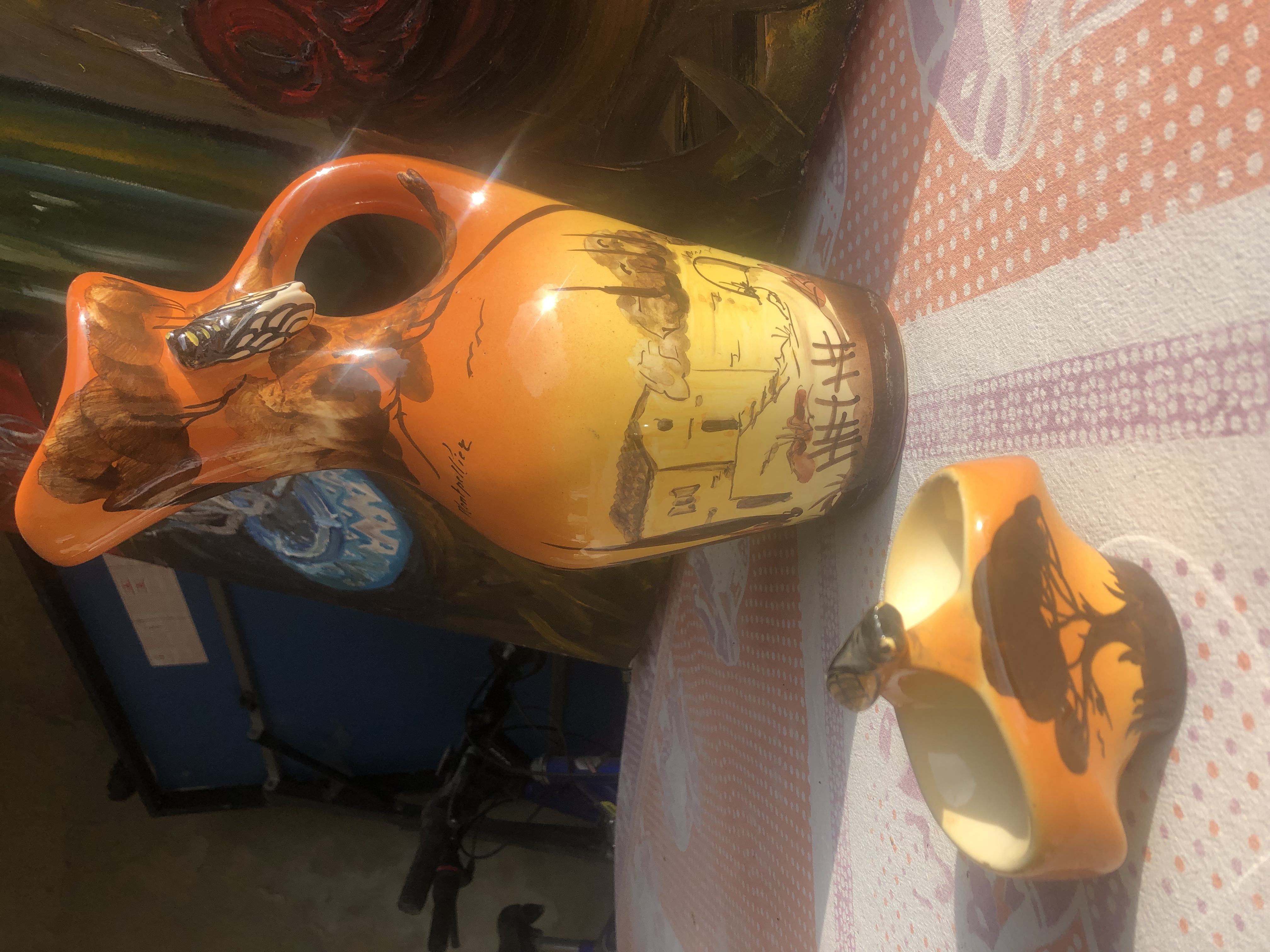 Vase et sali�re 35 Vallon-Pont-d'Arc (07)