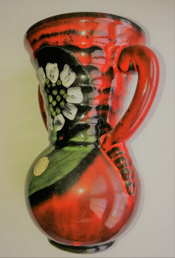 Vase en terre cuite wintage d�cor horloge 34 Toulouse (31)