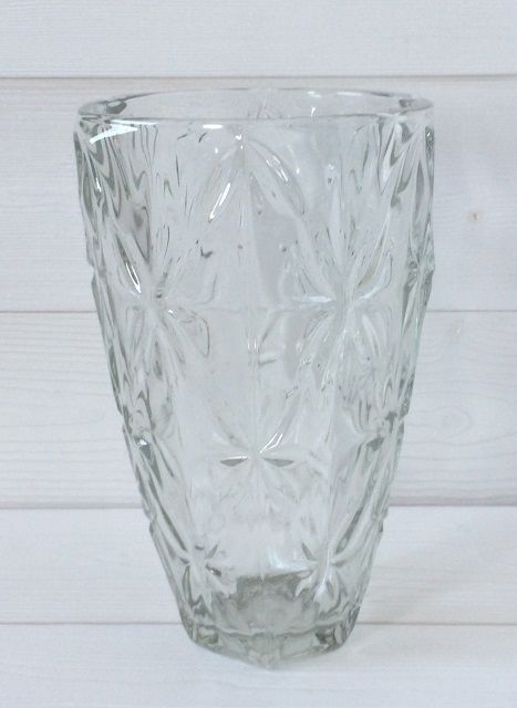 Vase en verre motif fleurs des ann�es 40/50 - EXCELLENT ETAT 22 M�rignac (33)